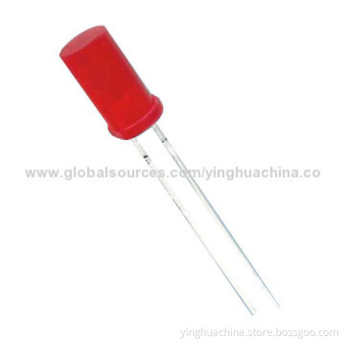 3mm LED Diode, Diffused Red Flat Top for General PurposeNew